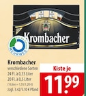 Krombacher 24 Fl. à 0,33 Liter bei famila Nordost im Rendsburg Prospekt für 11,99 €