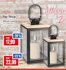 Metall-Laterne Angebote von Tony Brown bei Kaufhaus Stolz Rostock für 17,99 €