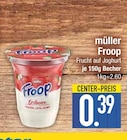 Aktuelles Froop Frucht auf Joghurt Angebot bei E center in Augsburg ab 0,39 €