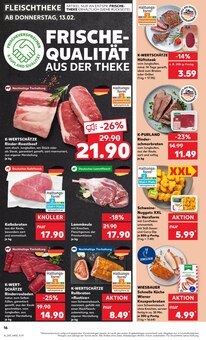 Rollbraten im Kaufland Prospekt "UNSERE MEGA ANGEBOTE" mit 50 Seiten (Regensburg)