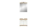 Badmöbel-Set SCHLOONSEE 2 teilig inklusive LED Beleuchtung bestehend aus: Waschbeckenunterschrank Spiegelschrank LED Badaufsatzleuchte Schloonsee für 239,00 € bei Höffner im Angebot Badmöbel-Set SCHLOONSEE 2 teilig inklusive LED Beleuchtung bestehend aus: Waschbeckenunterschrank Spiegelschrank LED Badaufsatzleuchte Schloonsee im aktuellen Höffner Prospekt