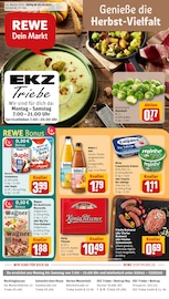 Wurst im REWE Prospekt in Bottrop Aktueller REWE Prospekt mit Wurst, "Dein Markt", Seite 1