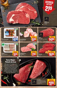 Rindfleisch im aktuellen REWE Prospekt (Jena) Rindfleisch im REWE Prospekt "Dein Markt" mit 34 Seiten (Jena)