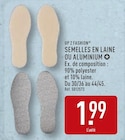 Semelles en laine - UP 2 FASHION dans le catalogue Aldi