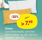 Kissen im Angebot bei ROLLER in Ulm Kissen Angebote bei ROLLER Ulm für 7,99 €
