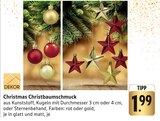 Christmas Christbaumschmuck Kugeln Angebote bei E center Murrhardt für 1,99 €