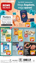 REWE Prospekt für Duisburg: "Dein Markt", 31 Seiten, 22.09.2025 - 27.09.2025