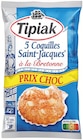 Coquilles saint-jacques cuisinées - TIPIAK - Supermarchés Match à Dunkerque Coquilles saint-jacques cuisinées - TIPIAK en promo chez Supermarchés Match Dunkerque à 7,49 €