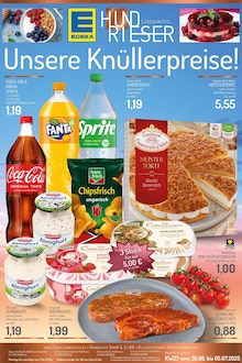 EDEKA Prospekt der Woche "Aktuelle Angebote" Seite 1, 30.06.2025 bis 05.07.2025 für Essen Aktueller EDEKA Prospekt "Aktuelle Angebote" Seite 1 von 4 Seiten für Essen