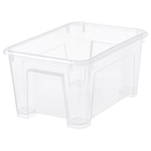 Box transparent 28x19x14 cm/5 l von SAMLA im aktuellen IKEA Prospekt für 0,99 €