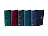 Oxford Notebook - Cahier à reliure intégrale - reliure à anneaux métalliques - A4+ - 80 feuilles / 160 pages - petits carreaux (5x5 mm) couleurs assorties - Oxford dans le catalogue Bureau Vallée