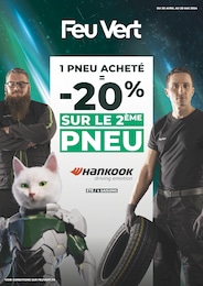 Prospectus Feu Vert à Lyon, "1 pneu acheté = -20% sur le 2ème pneu", 1 page, 30/04/2024 - 28/05/2024