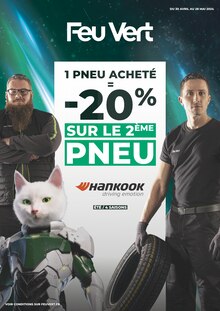 Prospectus Feu Vert à Lyon, "1 pneu acheté = -20% sur le 2ème pneu", 1 page de promos valables du 30/04/2024 au 28/05/2024
