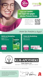 mea - meine apotheke Prospekt für Stuttgart: "Unsere August-Angebote", 4 Seiten, 01.08.2025 - 31.08.2025