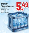 Mineralwasser von Brohler für 5,49 € bei Trinkgut im Angebot Mineralwasser von Brohler im aktuellen Trinkgut Prospekt