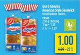 American Style Sandwich Angebote von Gut & Günstig bei diska Leipzig für 1,00 €