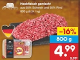 Hackfleisch gemischt bei Netto Marken-Discount im Bad Langensalza Prospekt für 4,99 €