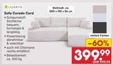 Sofa Coredo Cord Angebote von Juskys bei Netto Marken-Discount Gera für 399,99 €