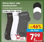 Herren Sport- oder Sneakersocken im Angebot bei Netto Marken-Discount in Oranienburg Herren Sport- oder Sneakersocken Angebote bei Netto Marken-Discount Oranienburg für 7,99 €