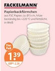 Papierbackförmchen von Fackelmann im aktuellen V-Markt Prospekt für 1,39 €
