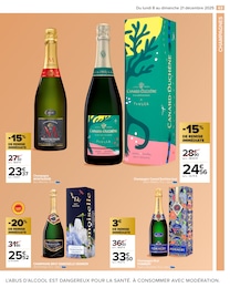 Prix et réduction Champagne Brut dans le prospectus Carrefour Market en cours Offre Champagne Brut dans le catalogue Carrefour Market du moment à la page 65