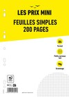 Feuilles simples A4 - 200 pages - petits carreaux (5x5mm) - perforées - Les Prix Mini - Les Prix Mini - Bureau Vallée Feuilles simples A4 - 200 pages - petits carreaux (5x5mm) - perforées - Les Prix Mini - Les Prix Mini à 1,29 € dans le catalogue Bureau Vallée