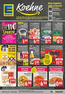 Coca Cola im EDEKA Prospekt "Aktuelle Angebote" mit 24 Seiten (Marl)