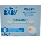 Bâtonnets 100% coton - CARREFOUR BABY dans le catalogue Carrefour Market