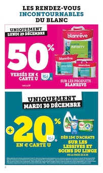 Catalogue Super U de la semaine 52, "Super U", page 2, 16/12/2025 - 11/01/2026 Prospectus Super U en cours, "Super U", page 2 sur 32