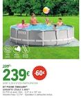 Kit piscine tubulaire - INTEX en promo à 239,00 € chez E.Leclerc Kit piscine tubulaire - INTEX dans le catalogue E.Leclerc