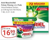 Waschmittel Pulver im Angebot bei GLOBUS in Homburg Waschmittel Pulver Angebote von Ariel bei GLOBUS Homburg für 16,99 €