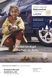 Volkswagen Prospekt für Geldern mit 1 Seite Volkswagen Prospekt für Geldern: "Herbst im Kopf. Sicherheit im Auto.", 1 Seite, 01.09.2026 - 31.12.2026