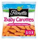Promo PRÊTES À CROQUER BABY CAROTTES à 0,70 € dans le catalogue Intermarché ""