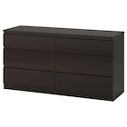 Kommode mit 6 Schubladen schwarzbraun Angebote von KULLEN bei IKEA Halle für 79,00 €