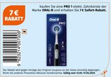 PRO 1 elektr. Zahnbürste von ORAL-B bei Müller im Angebot PRO 1 elektr. Zahnbürste von ORAL-B im aktuellen Müller Prospekt