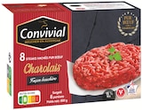 8 Steaks Hachés Pur Bœuf Charolais Surgelés - CONVIVIAL dans le catalogue Intermarché Contact