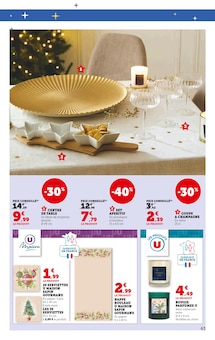 Promo Assiette Plate dans le catalogue Hyper U du moment à la page 63