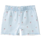 Baby Jeans-Shorts mit Erdbeer-Stickerei Angebote bei Ernstings family Monheim für 12,99 €
