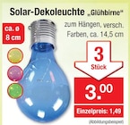 Solar-Dekoleuchte „Glühbirne“ im Angebot bei Zimmermann in Garbsen Solar-Dekoleuchte „Glühbirne“ Angebote bei Zimmermann Garbsen für 3,00 €
