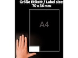 3490, weiß, Universal-Etiketten 210 x 297 mm 70 36 A4 Inhalt: 720 Etiketten / 30 Bogen im MediaMarkt Saturn Prospekt 3490, weiß, Universal-Etiketten 210 x 297 mm 70 36 A4 Inhalt: 720 Etiketten / 30 Bogen von AVERY ZWECKFORM im aktuellen MediaMarkt Saturn Prospekt für 13,99 €