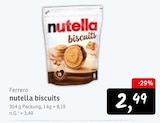 nutella biscuits Angebote von Ferrero bei Konsum Pirna für 2,49 €