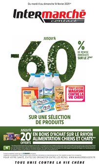 Prospectus Intermarché de la semaine "JUSQU'À -60% DE REMISE IMMÉDIATE SUR LE 2ÈME" avec 1 pages, valide du 04/02/2025 au 16/02/2025 pour Saint-Privat-des-Vieux et alentours