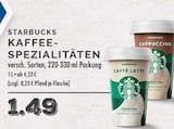 Kaffee-Spezialitäten im Angebot bei EDEKA in Dinslaken Kaffee-Spezialitäten Angebote von Starbucks bei EDEKA Dinslaken für 1,49 €