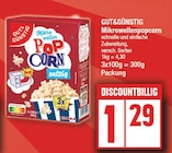 Mikrowellenpopcorn von GUT&GÜNSTIG im aktuellen EDEKA Prospekt