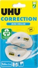 2 Mini rollers de correction - 5mm x 6m - UHU en promo chez Bureau Vallée 2 Mini rollers de correction - 5mm x 6m - UHU dans le catalogue Bureau Vallée
