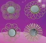 Miroir métal ø 24 cm en promo chez Super U Miroir métal ø 24 cm dans le catalogue Super U