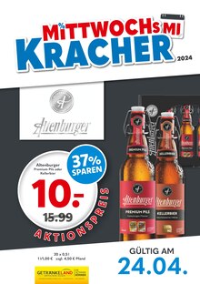 Bier im Getränkeland Prospekt "Mittwochskracher" mit 1 Seiten (Oranienburg)