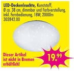 LED-Deckenleuchte im Angebot bei SB Möbel Boss in Mönchengladbach LED-Deckenleuchte Angebote bei SB Möbel Boss Mönchengladbach für 19,99 €