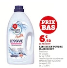 Lessive en poudre - Maison Net en promo chez Super U Villenave-d'Ornon à 6,50 €