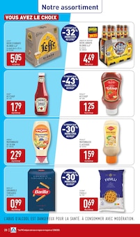 Promotion Ketchup dans le prospectus Aldi, valable du 02/09/2025 au 08/09/2025 Promo Ketchup dans le catalogue Aldi du moment à la page 28